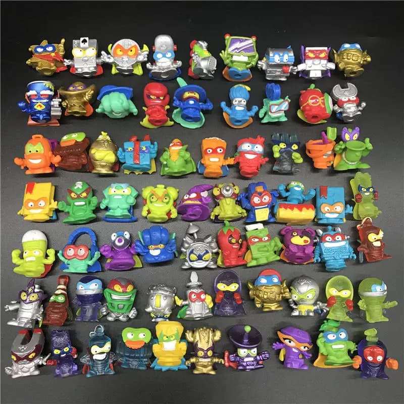 10-50 pz Originale Superzings Superthings Action Figures 3 CM Super Zings Garbage Trash Collection Giocattoli Modello per I Bambini Regalo