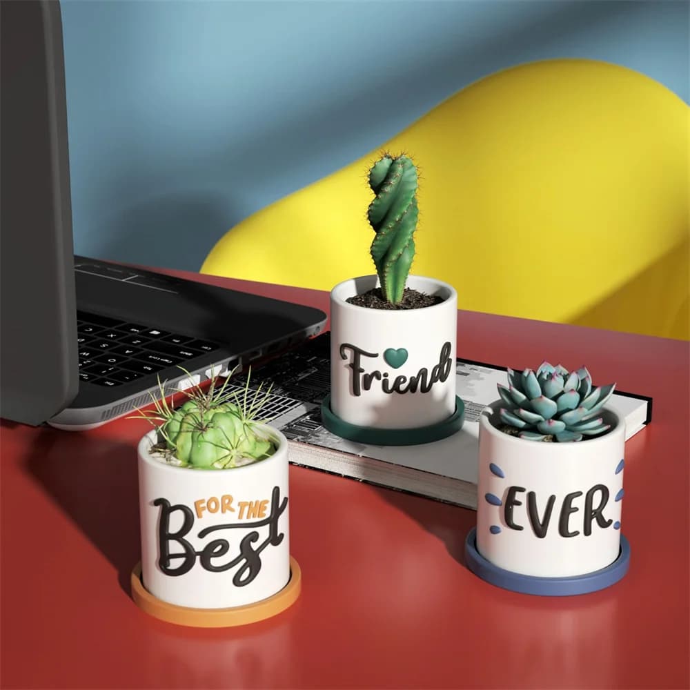 Nicole stampo in Silicone per cemento stampo per vasi da fiori in cemento con coperchio vaso per candele forma rotonda per fioriera succulenta anche decorazioni per la casa