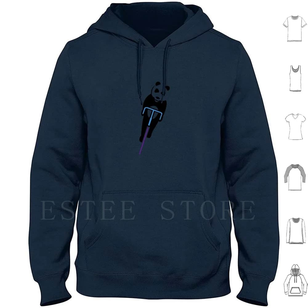 Panda Fixie Hoodie Bike Panda Bicycle Cycle Fixie Stencil Popular Helmet