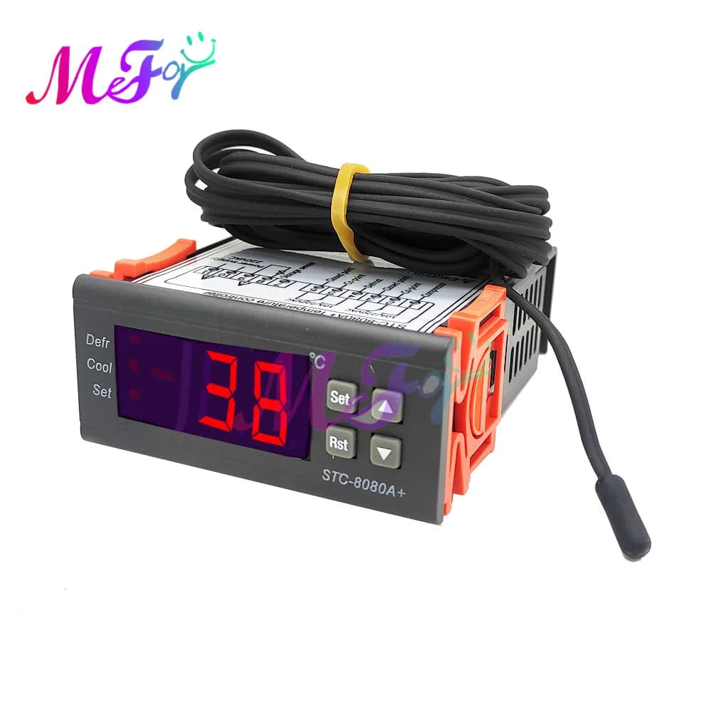 Digital temperature regulator STC-8080A + Thermoregulator 110-220V For freezers refrigerators Aquarium Fish Pet thermometer