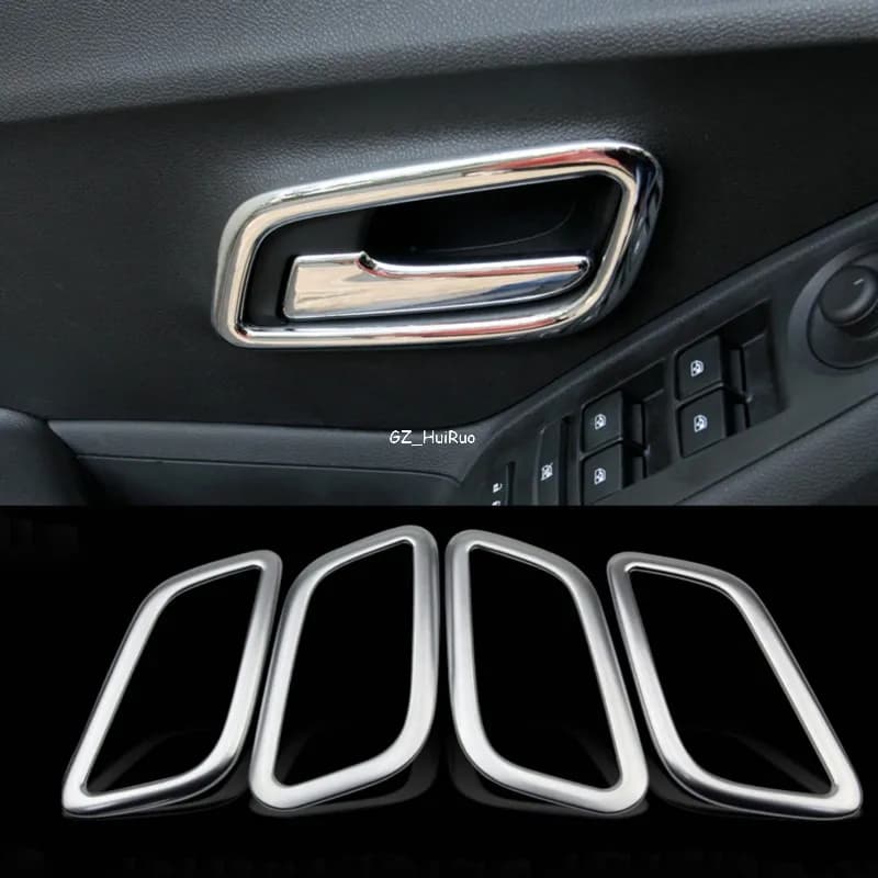 Anello della scatola decorativa del coperchio della ciotola della maniglia interna della porta per Chevrolet tracker trax accessori auto rivestimento del telaio della maniglia della porta cromata