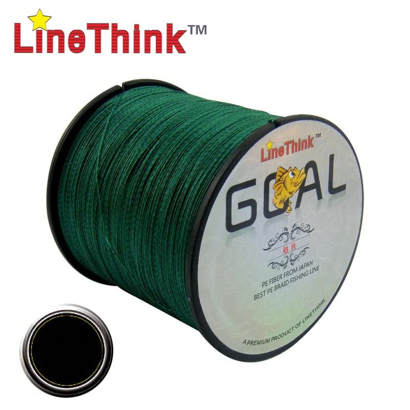100M 300M 500M Marca LineThink GOAL Giappone Multifilamento 100% PE lenza intrecciata da 8LB a 100LB
