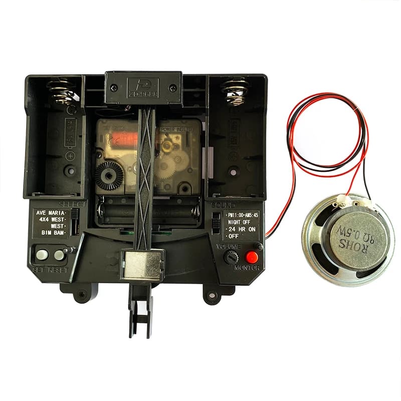 Movimento dell'orologio al quarzo albero da parete 6 9 13mm carillon musicale pendolo Swing meccanismo silenzioso con mani kit di ricambio fai da te
