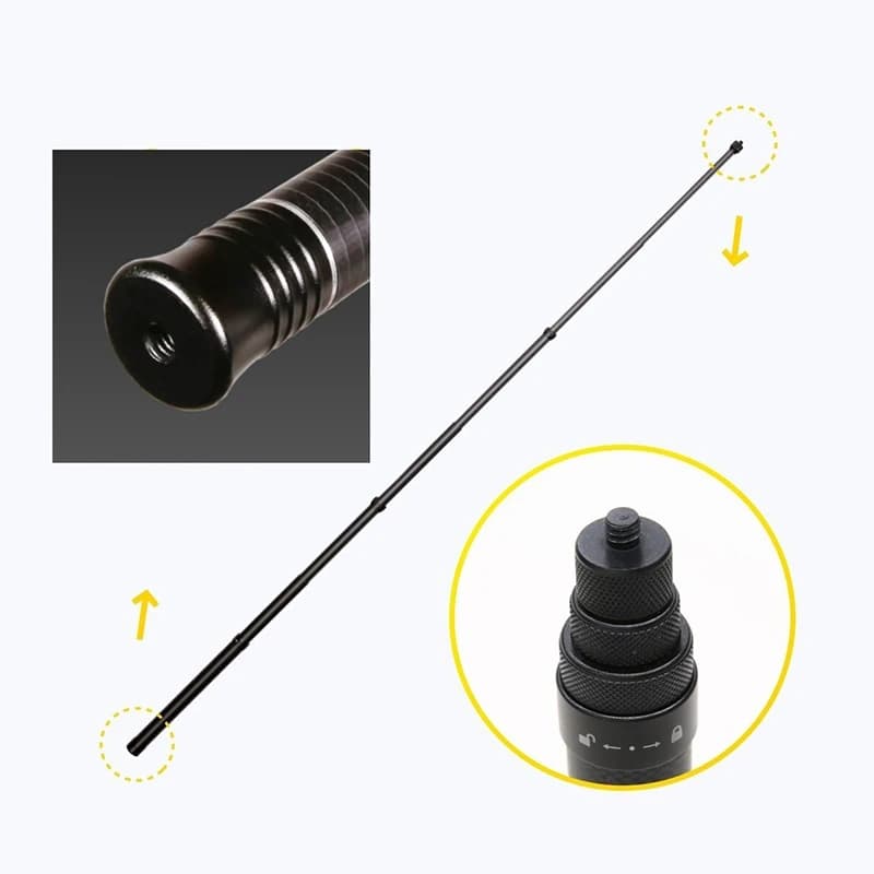 1.5m Selfie Stick per Insta 360 Insta360 ONE X2 R per monopiede estensibile portatile invisibile in fibra di carbonio ultraleggero