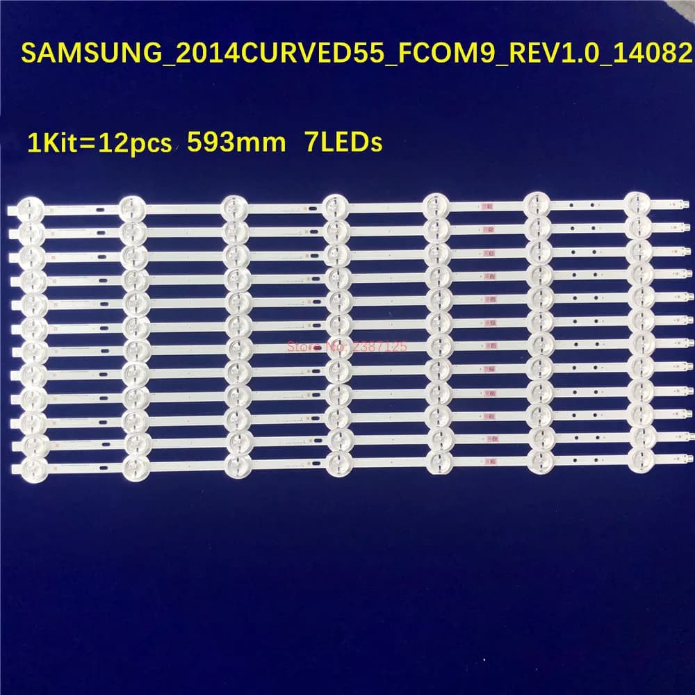 12 pz/Kit striscia LED per PHI LIPS 55 TV 55 pus8700 12 55 pus8700/12 muslimex SVS550AB5 REV7.1 7COB 140702 TX-55CR430B TX-55CR430E