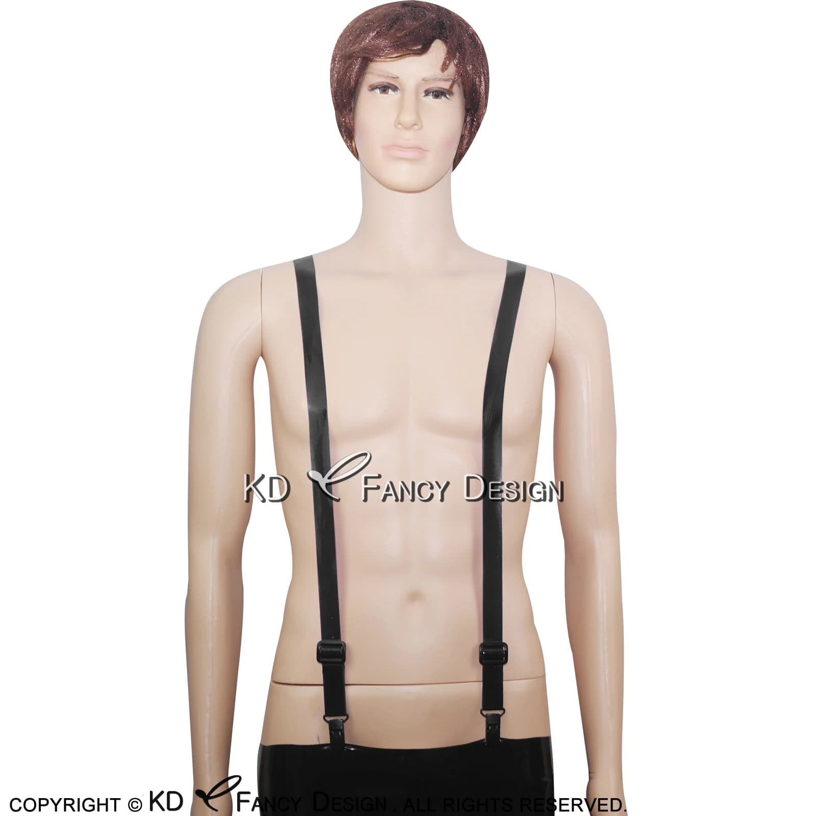 Bretelle nere sexy in lattice di gomma per pantaloni, reggicalze, cinture, clip SEX-0032