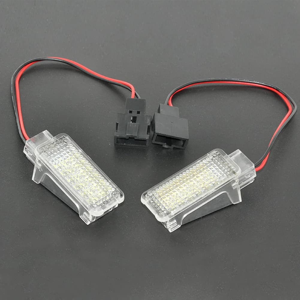 2Pcs 12V Auto di Cortesia A LED Porta Proiettore di Luce Per Audi A3/A4/A6/VW/skoda Piede Nido Luci Dell'ombra Del Fantasma Della Lampada Della Luce 6500K Bianco