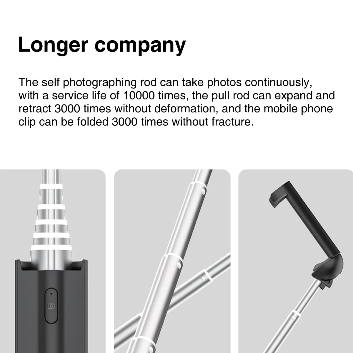 Firefly Selfie Stick allungabile con telecomando wireless Asta Bluetooth tascabile universale per smartphone Ios/Android