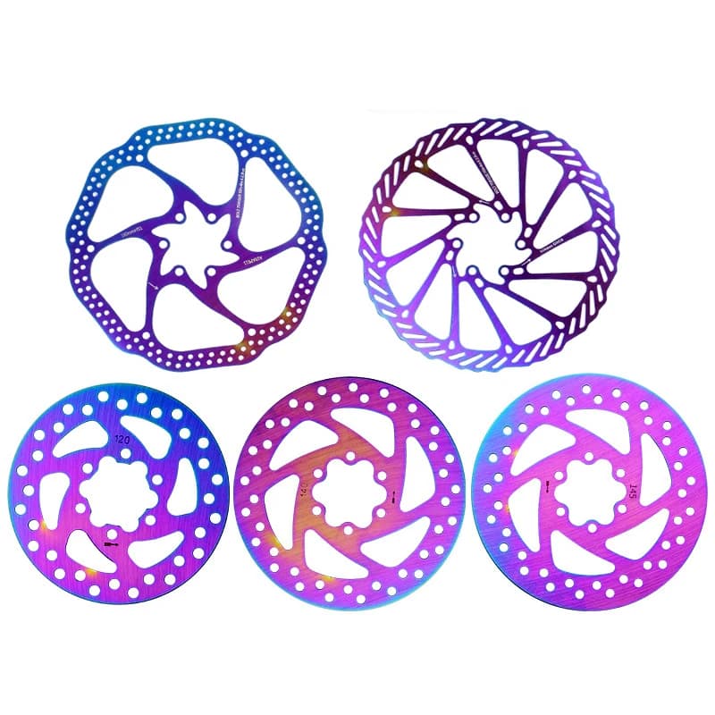 Cable disc brake for coloured mountain bike, brake rotor for electric bicycle, scooter accessories, 120 mm, 140 mm, 145 mm, 160 mm, 180 mm