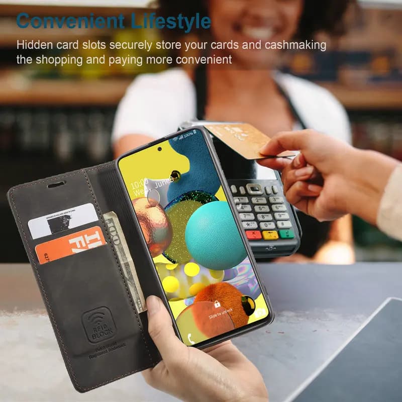 CaseMe For Xiaomi 12 13 Case Mi9T Retro Wallet Leather Case For Redmi Note 13 10Pro Luxury Flip Cover for Mi 9 10T 12X 13 T Case