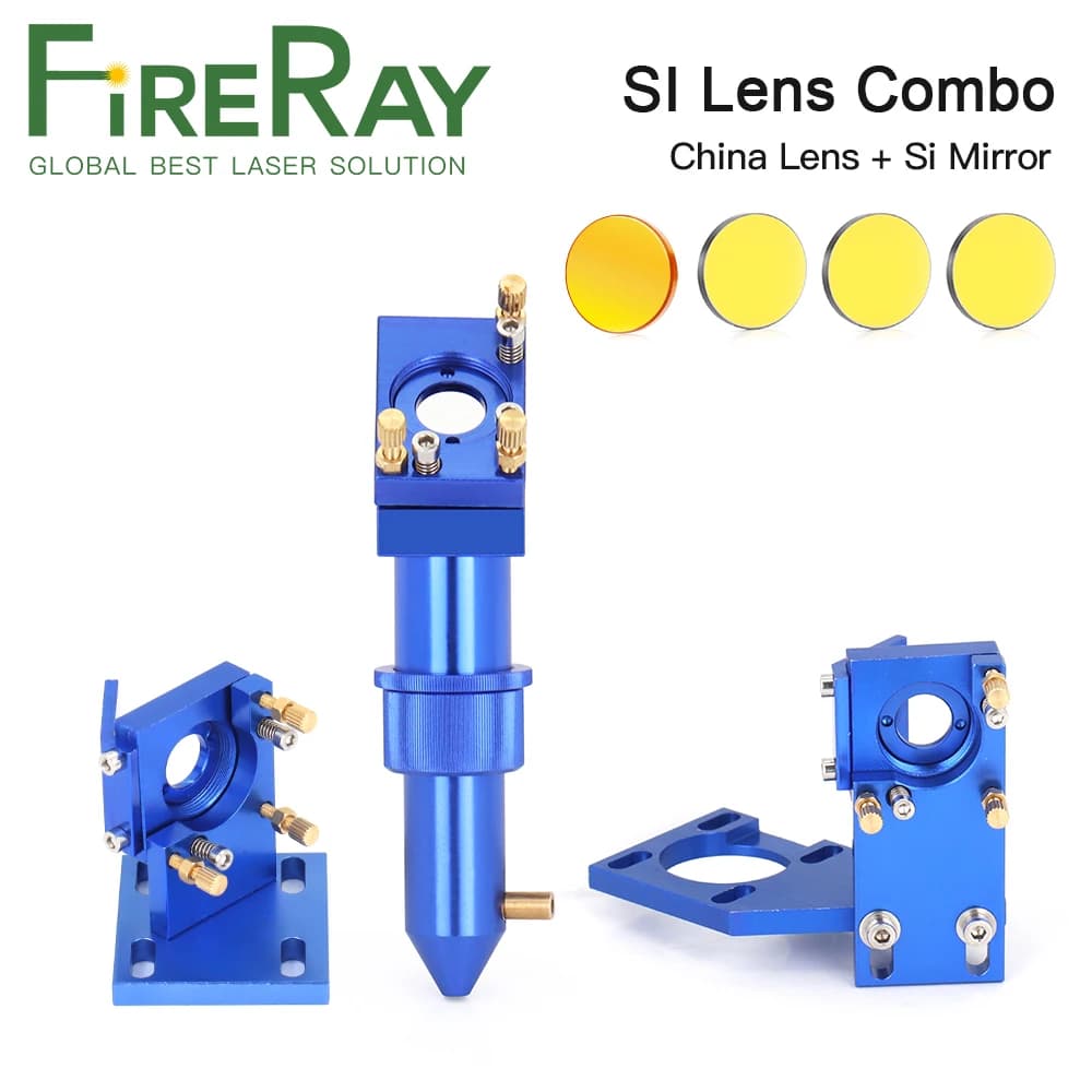 Set di testine laser CO2 Fireray serie K D12mm 18mm 20mm per macchina per incisione e taglio laser Co2 2030 4060 K40