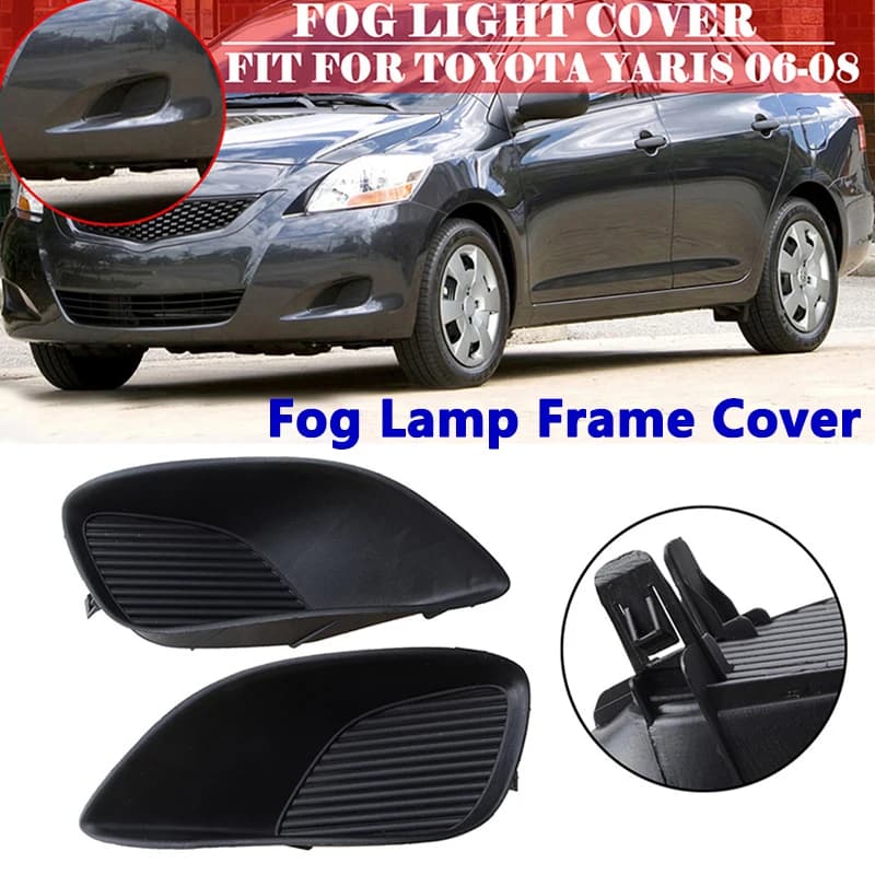 Copertura del telaio della lampada fendinebbia Paraurti anteriore Griglia cellulare inferiore chiusa senza foro adatta per Toyota Yaris 2006 - 2008 4 porte Accessori auto