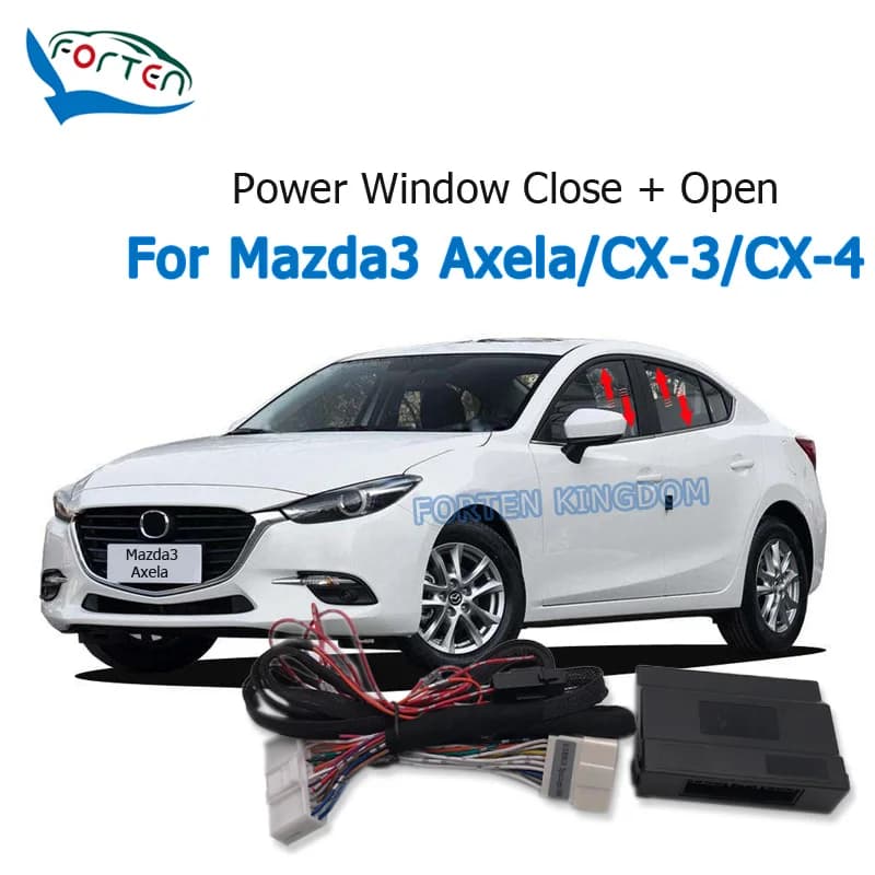Car Auto Window Lift Close Closer Open 2 by 2 Kit Module For Mazda 2 2016+ / Mazda 3 2014+ / CX-3 / CX-4 plug and play