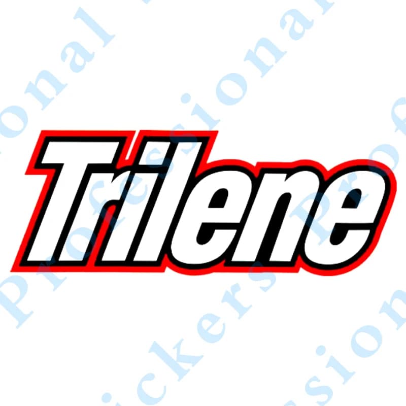 personality Trilene Decal Sticker Fishing equipment Box Exhaust Fishing Motorcycle Truck Trailer Brand Walls Waterproof Fishing