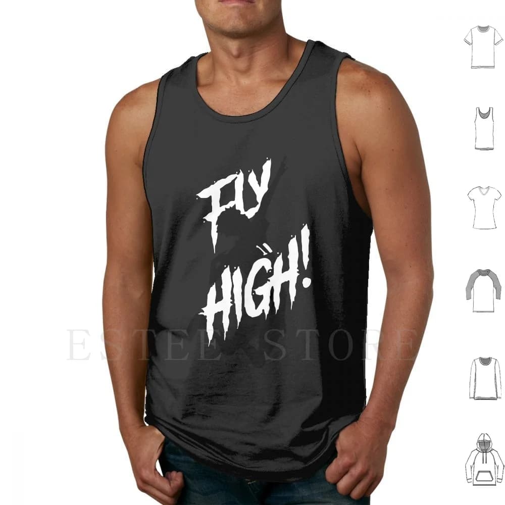 Fly High Tank Tops Vest Haikyu Karasuno Volleyball Sport Anime Manga Haruichi Furodate Crows Crow Oikawa Tooru