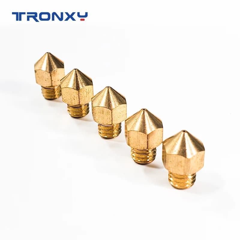 5 pcs Tronxy MK8 Ugello 0.4mm J-head Extrusion Angle For 1.75mm Filament Brass Copper Parts and Accessories 3D Printer