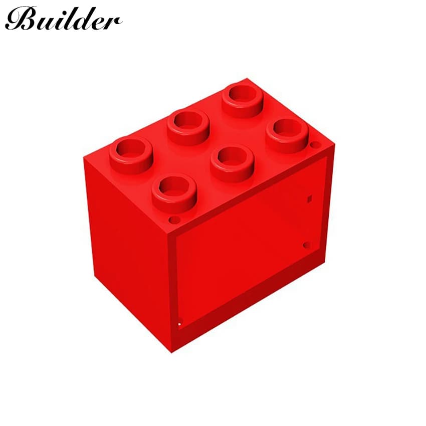 Little Builder 92410 Building Blocks 4 pezzi contenitore e armadio 2x3x2 assemblaggio fai-da-te particelle educativi parti giocattoli MOC