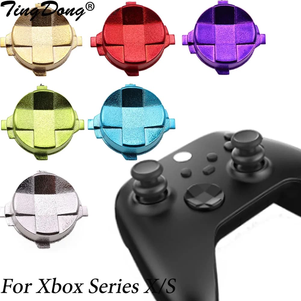 Chrome thumbstick sticks analog Cross Buttons Dpad D-pad Key Direction Button for xbox Series x s controller joystick
