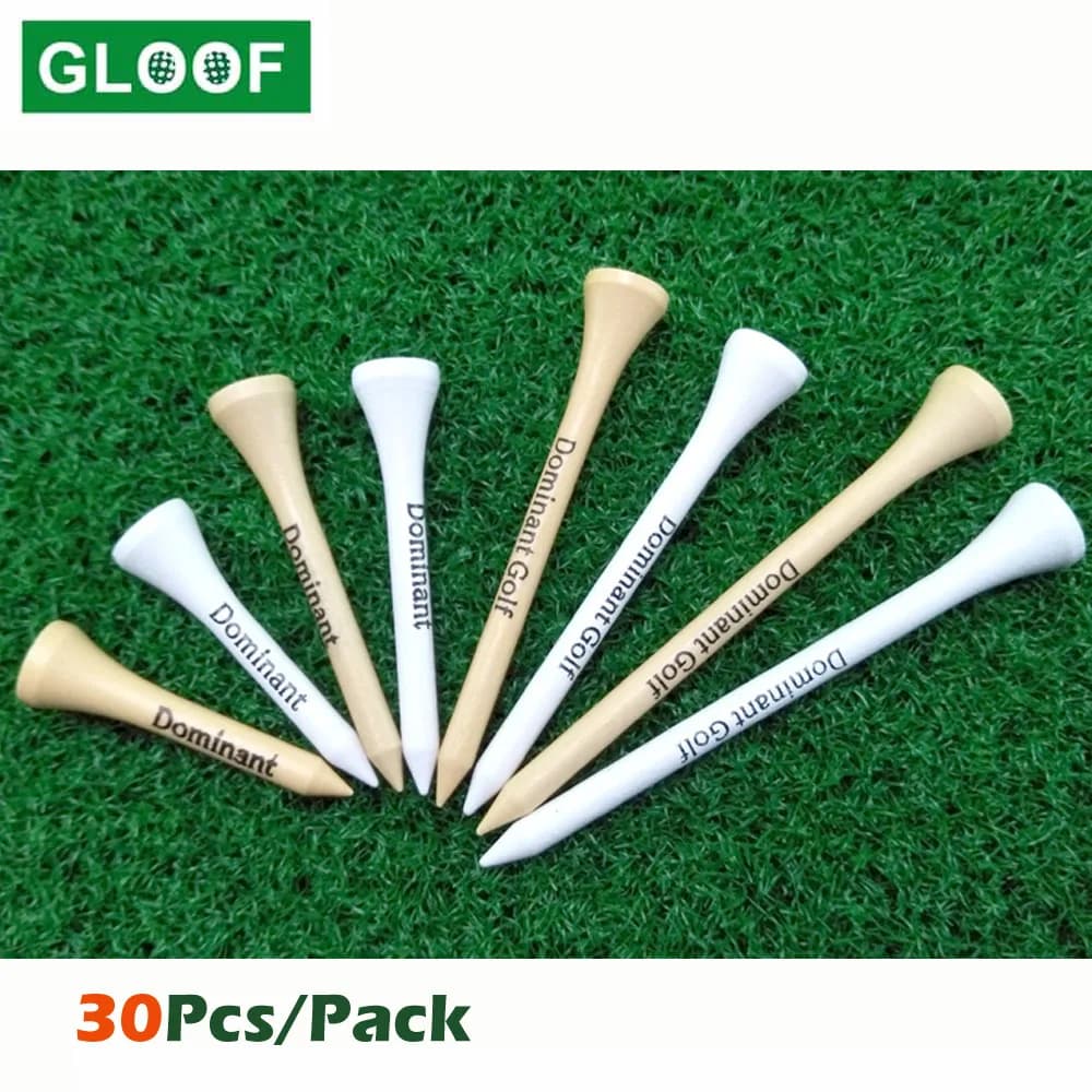 30 pezzi/pacco Tee da golf in legno Tees Sostituzione campo di guida Colpire Trainer Accessori per mazze Supporto da golf