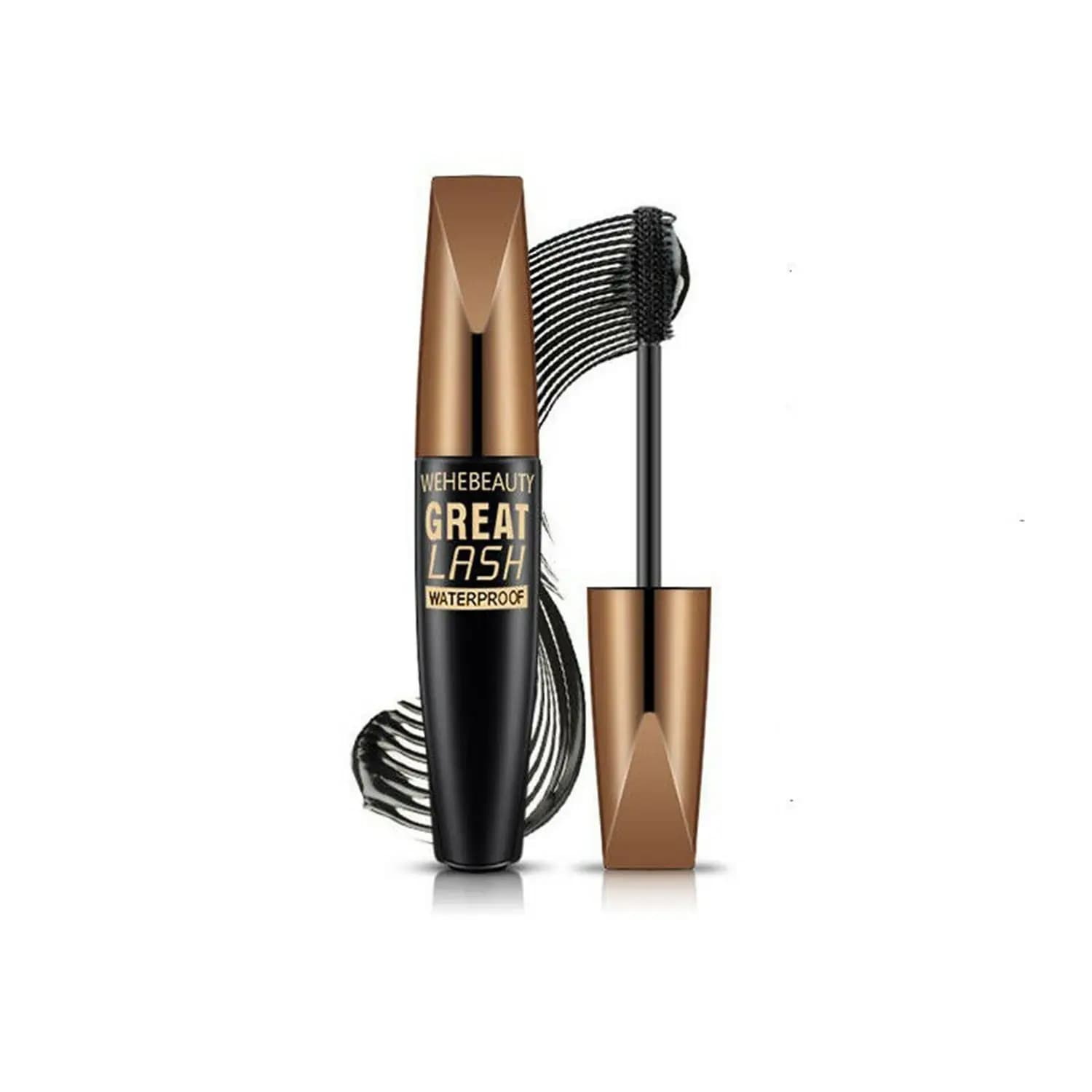Mascara Volumizzante 4D in Fibra di Seta Portatile Anti-sbavatura per Ciglia, Strumento per Trucco Occhi ed Estensione Ciglia