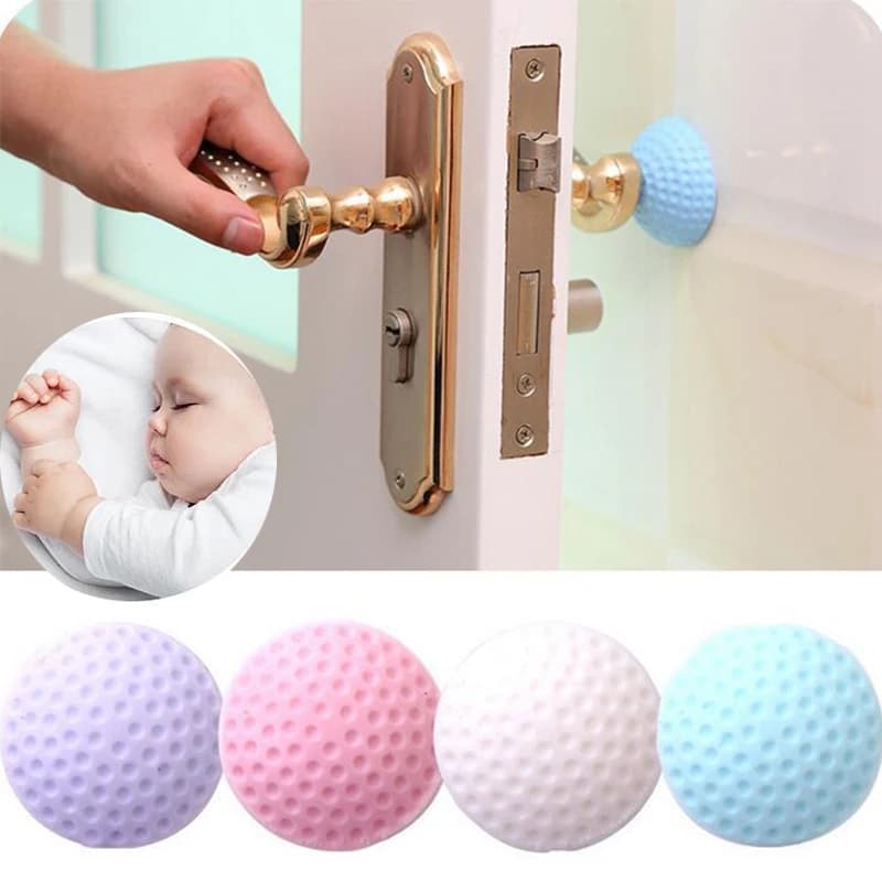 Maniglia per fermaporta Tampone per fermaporta Comodo adesivo da parete Fermaporta in gomma morbida Anti-shock Flip Silence Home Stickers