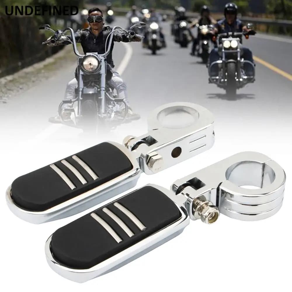 32mm protezione motore Crash Bar universale 1 1/4 "autostrada pedane pedane per Harley Honda Yamaha Kawasaki Suzuki Touring Sportster