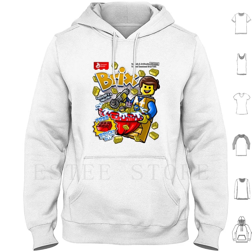 Felpe con cappuccio Brix Cereal Brix Movie Cereal Colazione Cultura pop Giocattoli
