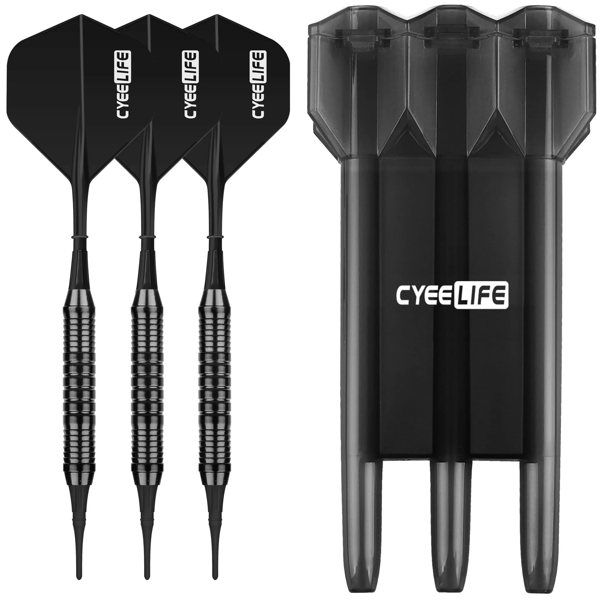 CyeeLife 18g Dardo con punta morbida Set di freccette professionali con punta in plastica per interni per giochi di freccette elettroniche Scatola di plastica