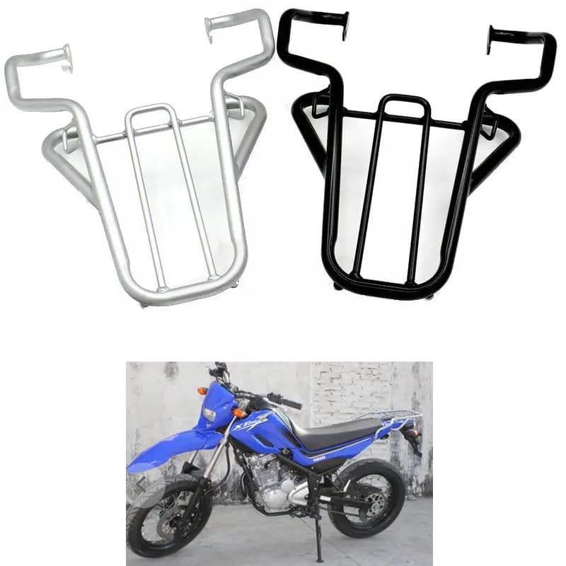 Moto Cargo Mensola Staffa Parafango Posteriore Rack Per Yamaha XT 250 XT250 Serow 1985-2005 Viaggio Bisaccia Bagagli Nero Argento