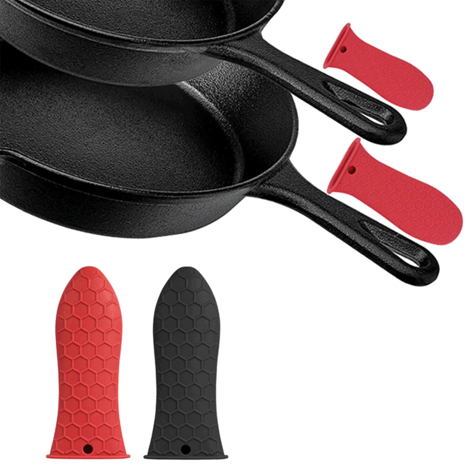 Handle Covers for Anti-coating pan Silicone holder Handle covers for high heat resistance silicone pot for pan # W0