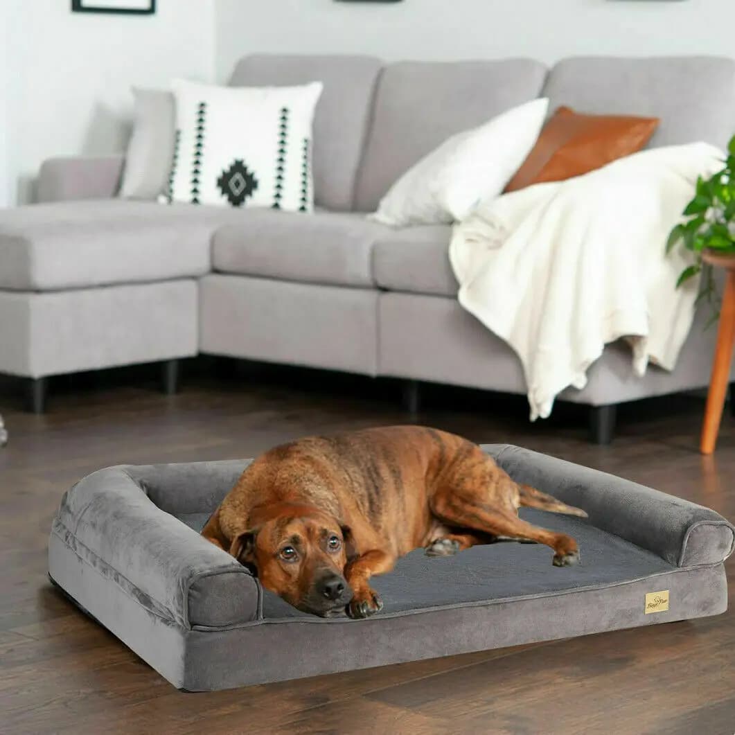 XXL grande letto ortopedico per cani accogliente biancheria da letto per cani con fodera lavabile di sostegno