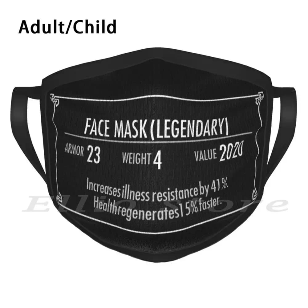Smu " Legendary Face Mask " Adult Kids Anti Dust 5 Scarf DIY Mask Skyrim Smu