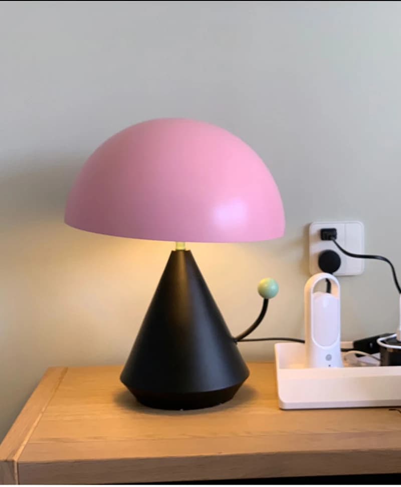 designer table lamp pink table lamp popular decoration table lamp G9 pink and black girls study lamp