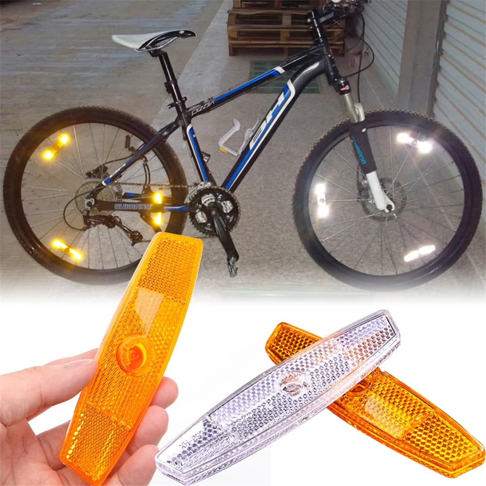 Riflettori del raggio della ruota della bicicletta decorazione della bici da strada della Mountain Bike avvertimento sicuro cerchione della ruota della bicicletta luce riflettente parti del ciclismo