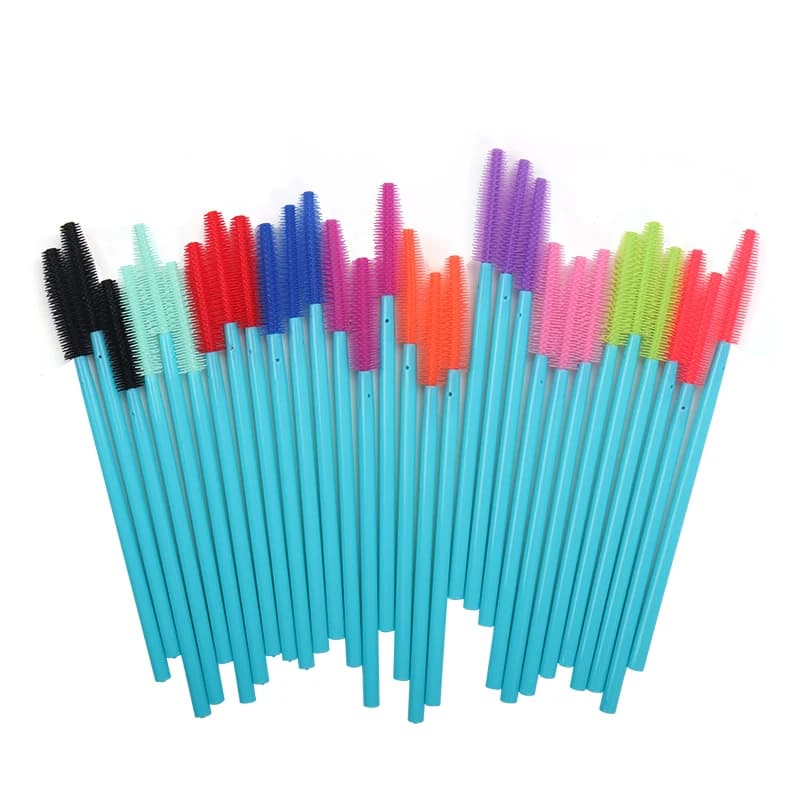 50Pcs disposable Silicone gel adhesive for eyelashes Mascara brush for lips comb rods extension eyelashes tool beauty applicator of eye shadows