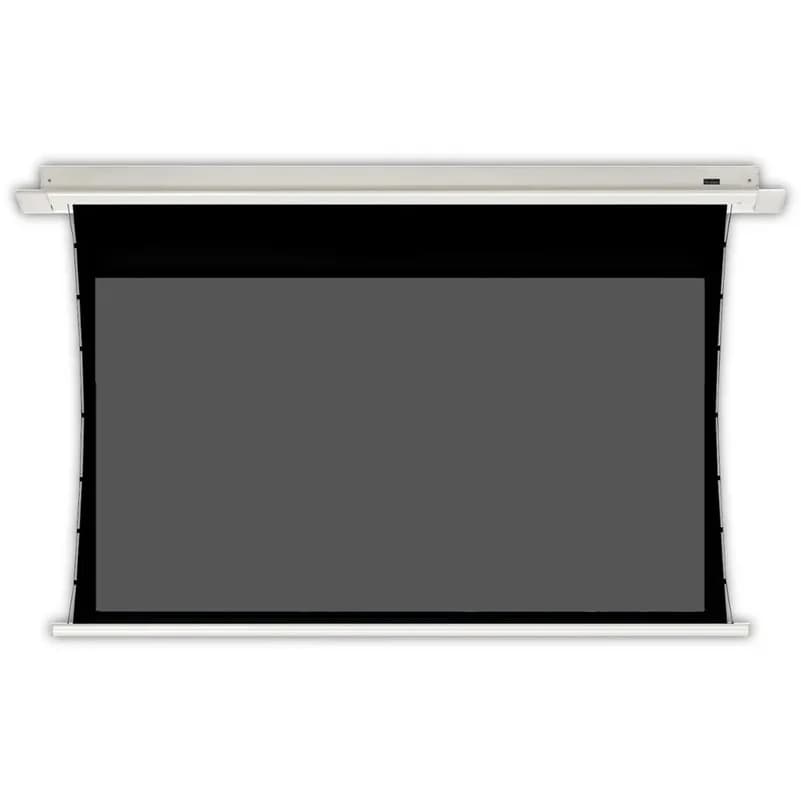 Trinovisuals 4K / 8K HD PVC flessibile Resistenza alla luce ambientale al 96% Schermo per proiettore tensionato con linguetta elettrica da incasso a soffitto