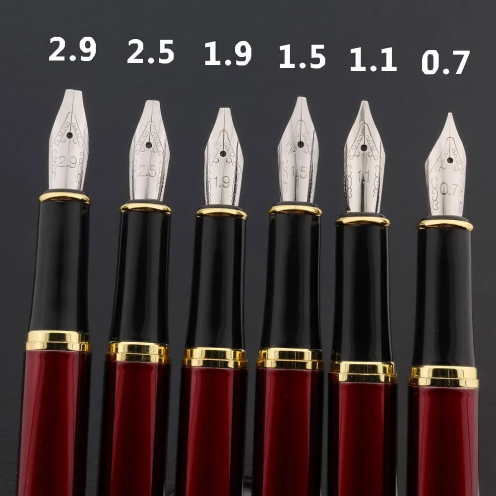 High quality classic RED GOLDEN 338 Duckbill parallel Fountain Pen Gothic art Flower metal Art Flat poetry ink pens new