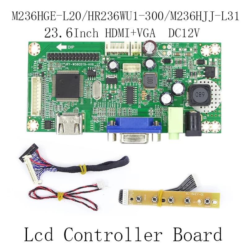 M236HGE-L20/HR236WU1-300/M236HJJ-L31 LCD Controller Board HDMI e VGA DC12V 30pin LVDS LED 1920*1080P schermo di visualizzazione fai da te