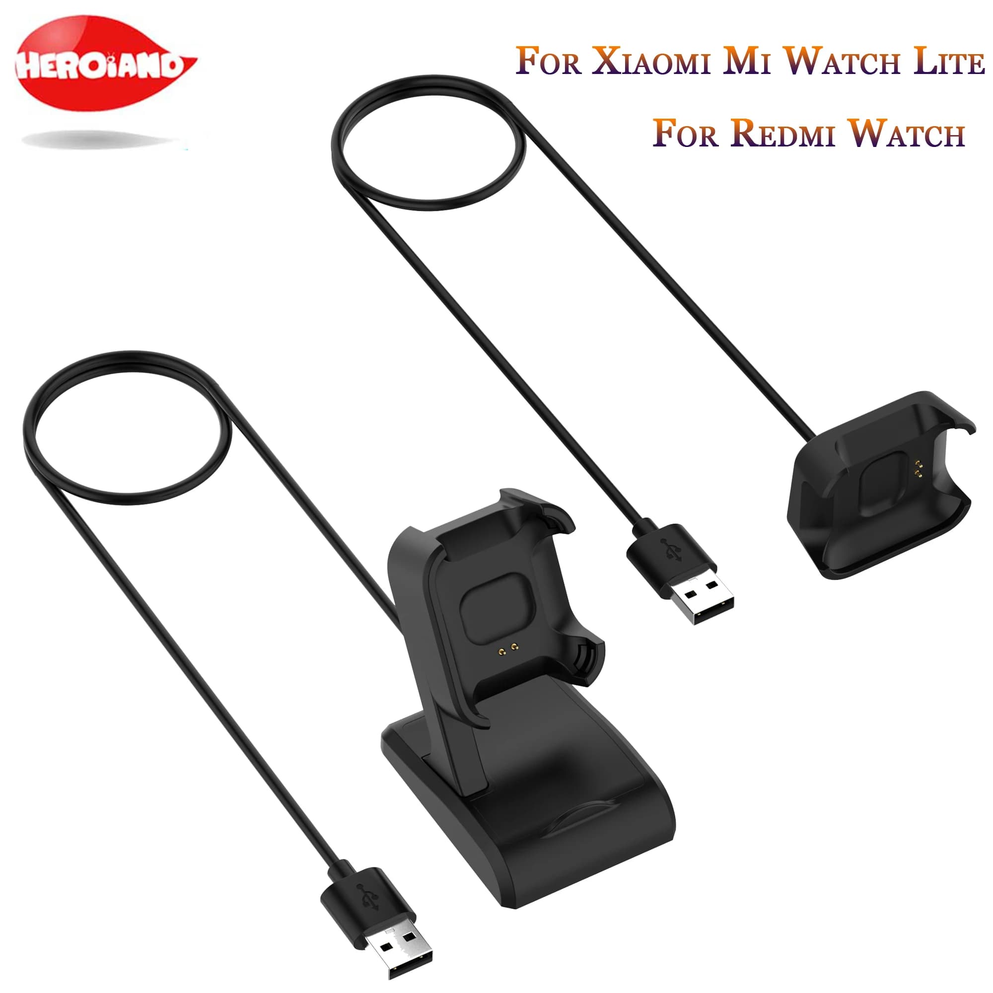 Cavo di ricarica USB veloce portatile per caricabatterie per smartwatch Redmi Caricatore per orologio per accessori per orologi XiaoMi Mi Watch lite