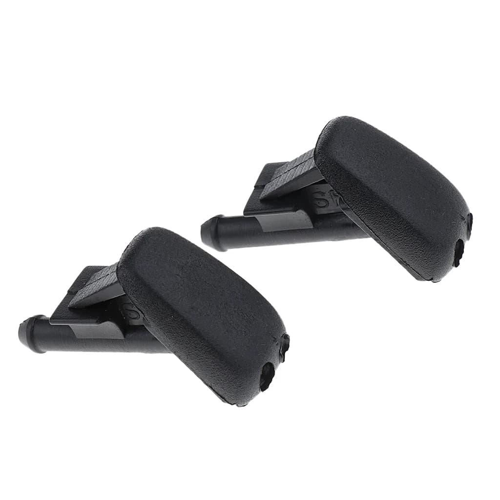 2x Nero Parabrezza Tergicristallo Getto D'acqua A Spruzzo Rondella Ugelli per BMW E90 E60 E46