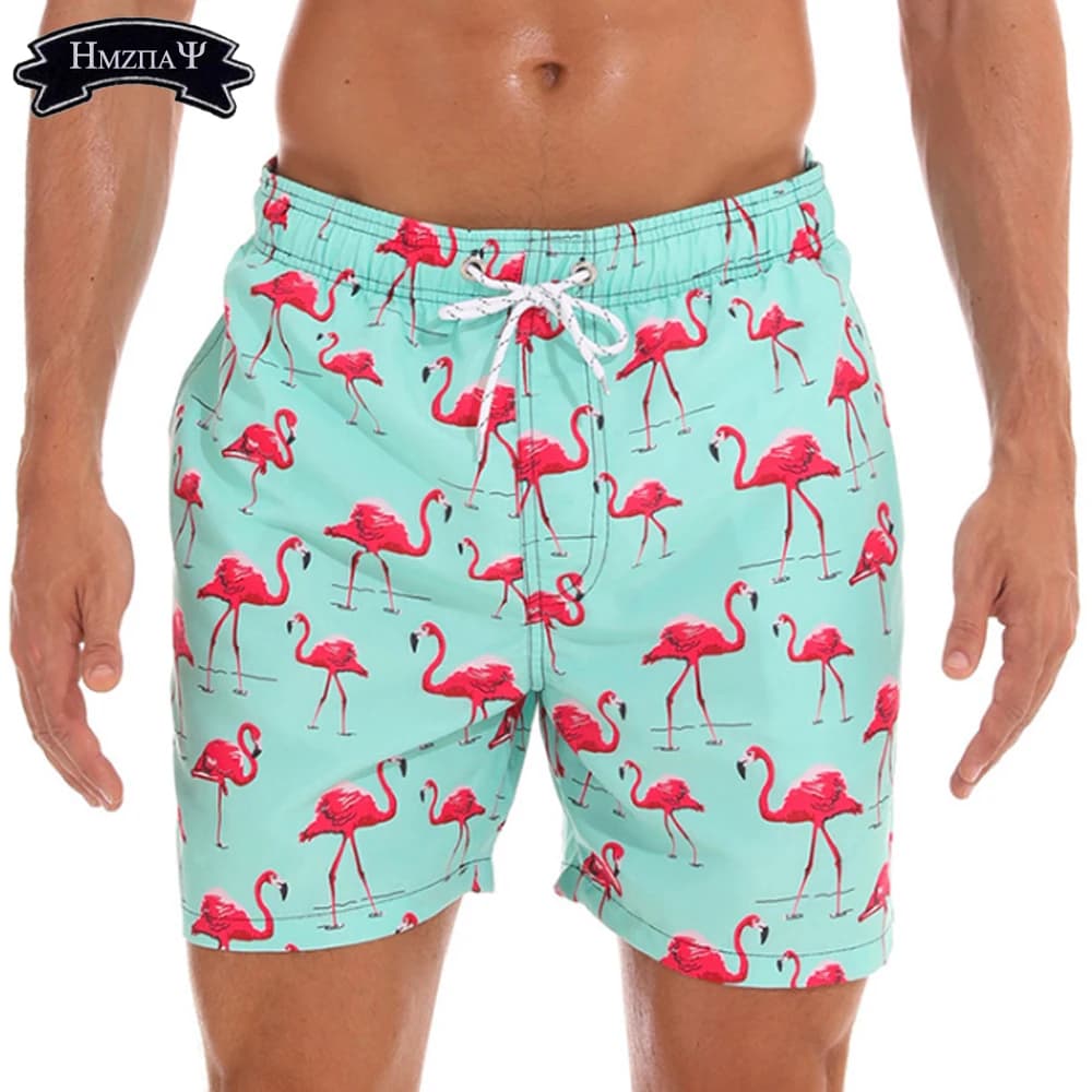 Mens Printed Swim Shorts Beach Trunks with Strings Funny Shorts with Mesh Lining Swimwear Bathing Suits Beachwear Dry Striped