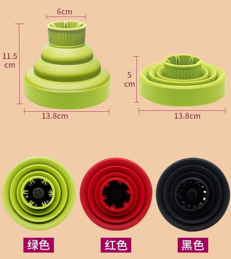 Cappuccio per asciugacapelli, interfaccia universale per arricciare i capelli, cappuccio per asciugacapelli, asciugatrice pieghevole telescopica, cappuccio per asciugacapelli universale