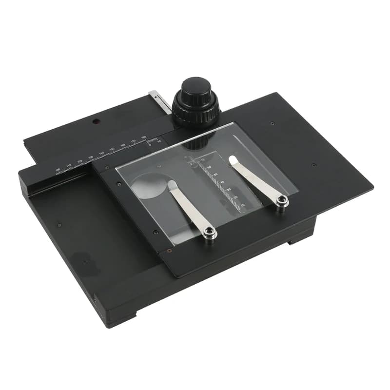 Microscopio rimovibile X Y fase di misurazione X Y palco mobile XY tavolo da lavoro supporto da lavoro per videocamera microscopio Stereo Video
