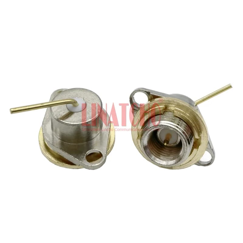 Walkie Talkie SMA Spina maschio 2 fori Connettore antenna coassiale RF con montaggio su PCB