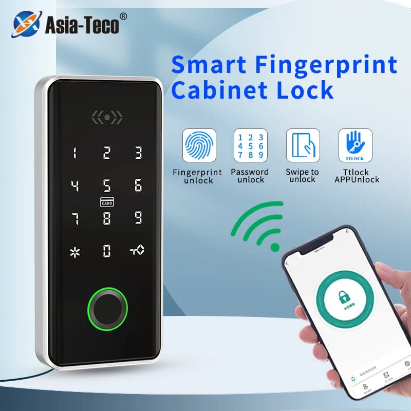 Serratura digitale elettronica del cassetto dell'impronta digitale biometrica RFID 13.56Mhz per la serratura elettronica del gabinetto della palestra della piscina della stazione termale TTLOCK
