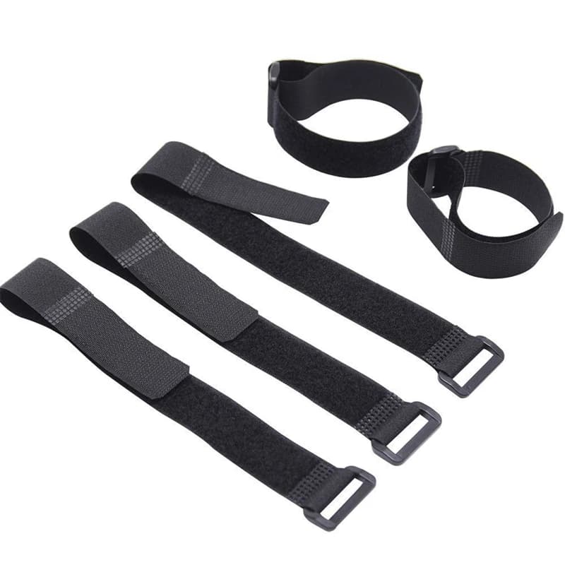 Fascette per cavi riutilizzabili autoadesive da 10 pezzi Fascette in nylon con gancio e anello Fascette per cavi PC TV Organizer 30 cm x 2 cm