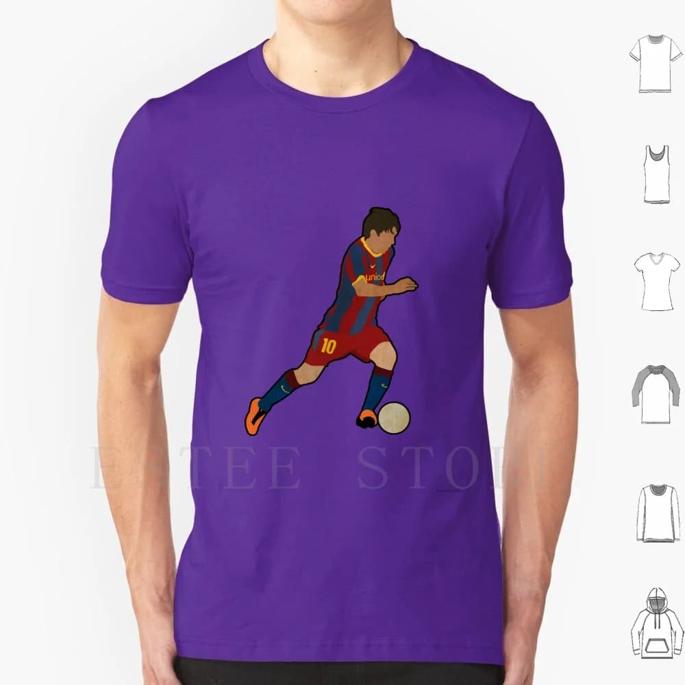 10 T Shirt FAI DA TE di Grandi Dimensioni 100% Cotone Lionel Footy Calcio Sport Spagna Argentina Espana Gioco di Pallone Calcio El Classico Iniesta