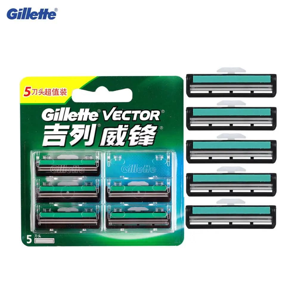 Gillette Vector Razor Razor Blades for Men New Razor Blade Safety Manual Rasoi Barba Double Layer