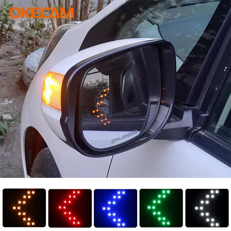 2 pezzi specchietto retrovisore auto indicatore di direzione LED per Renault Megane 2 3 Duster Simbolo Clio Logan Captur Scenic 2 Trafic