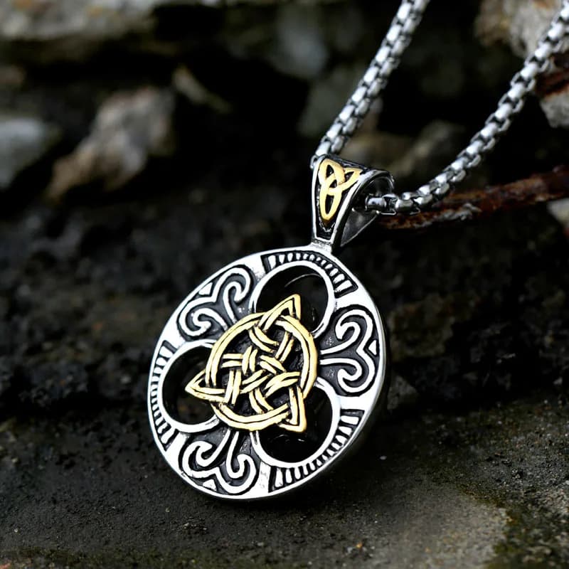 Beier Vikings pendant Valknut talisman stainless steel chain necklace Norse Viking Jewelry LLBP8-264P